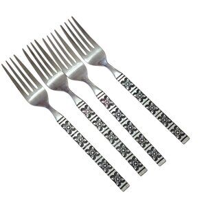 4 Ecko Eterna Montalo Fork 7.2" stainless 60s vtg midcentury mod butterfly retro